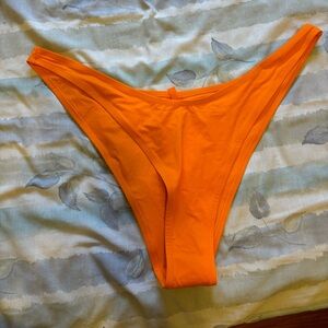 Skims recycled swim cheeky tanga Orange NWT
